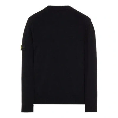 Stone Island Crew Neck Ribbed Trim Sweater In Gray