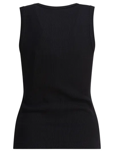 Alexander Mcqueen Ribbed Texture Sleeveless Top
