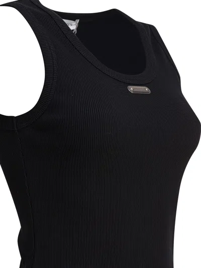 Alexander Mcqueen Ribbed Texture Sleeveless Top
