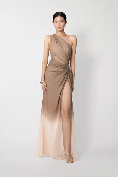 Sau Lee Grecia One-shoulder Dress