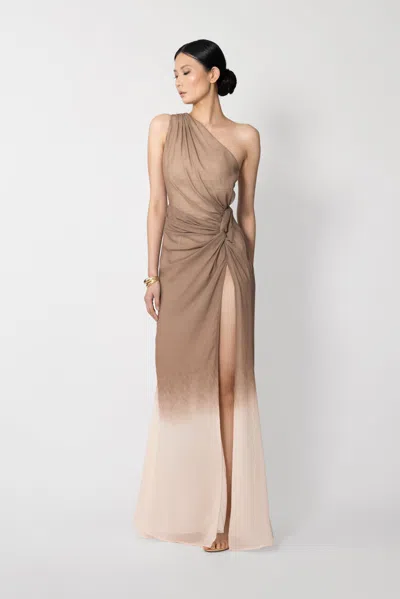 Sau Lee Grecia One-shoulder Dress