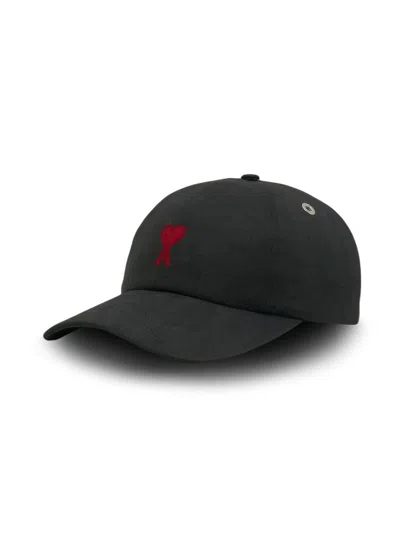 Ami Alexandre Mattiussi Ami Paris 'adc' Baseball Cap In Black