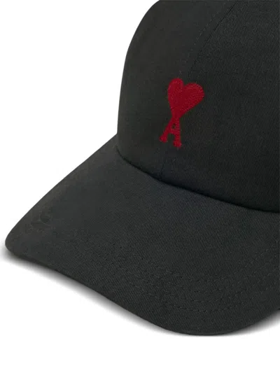 Ami Alexandre Mattiussi Ami Paris 'adc' Baseball Cap In Black