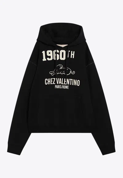 Valentino Cotton Fabric Sweatshirt With Comfortable Fit In Black