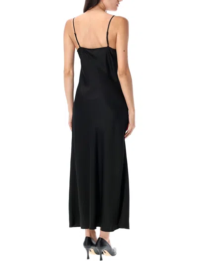 By Malene Birger Libbie Lace-insert Maxi Dress In Black