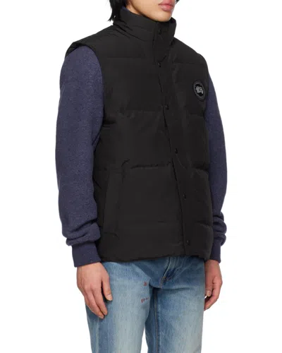 Canada Goose Garson Black Label Padded Gilet In Blue
