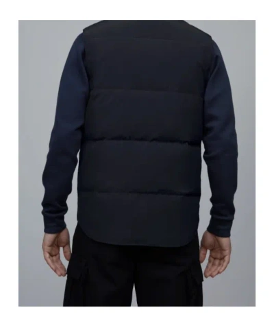Canada Goose Garson Black Label Padded Gilet In Blue