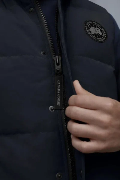 Canada Goose Garson Black Label Padded Gilet In Blue