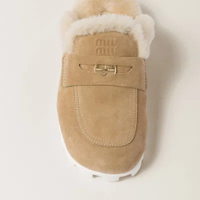 Miu Miu Suede Mules