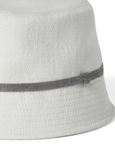 Brunello Cucinelli Bead-embellished Pull-on Bucket Hat