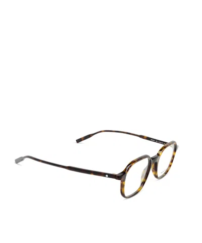 Montblanc Eyewear Square Frame Glasses In Brown
