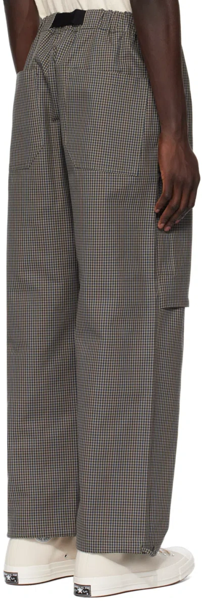 Darkpark Slub Loose Pants In Gray