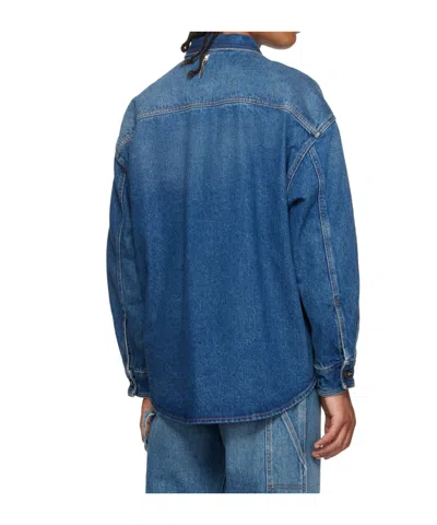 Darkpark Blue Warren Denim Shirt In Blue