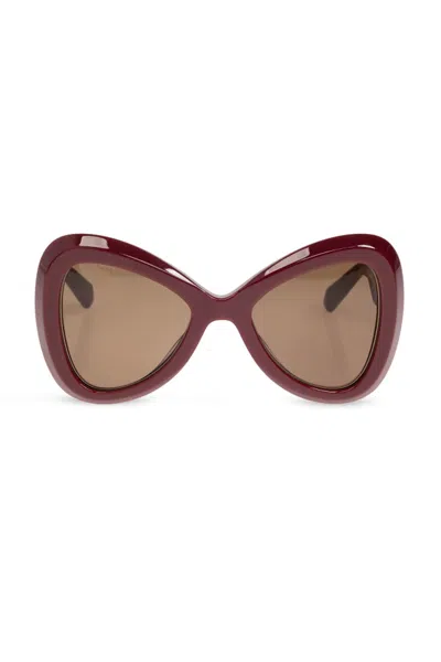 Valentino Eyewear Butterfly-frame Sunglasses In Brown