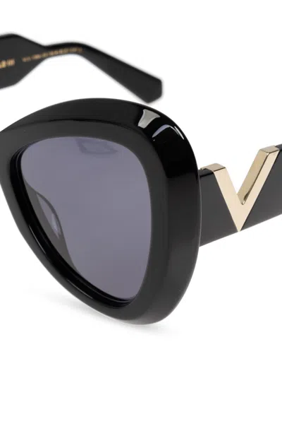Valentino Eyewear Butterfly-frame Sunglasses In Black