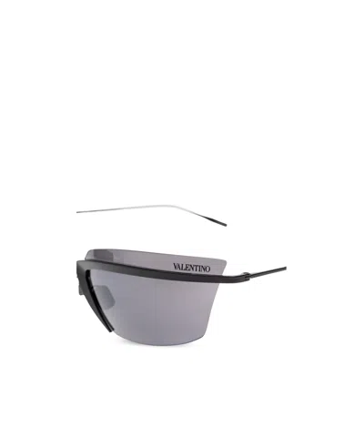 Valentino Eyewear Geometric-frame Sunglasses In Gray
