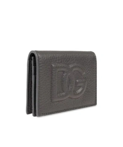 Dolce & Gabbana Dolce  Gabbana Logo Embossed Foldover Top Wallet