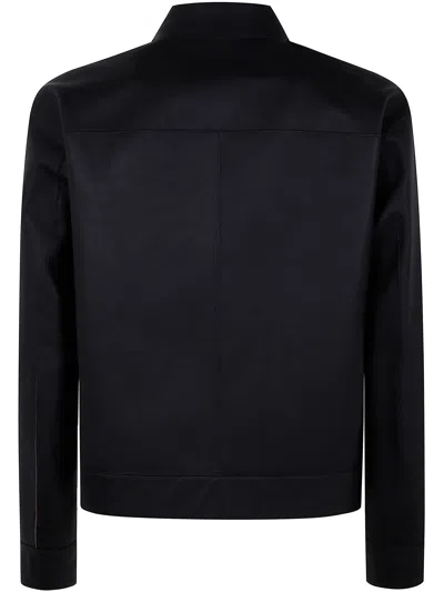 Desa Leather Reversible Boxy Jacket In Black