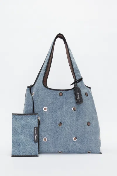 3.1 Phillip Lim Denim Market Tote With Grommets
