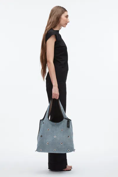3.1 Phillip Lim Denim Market Tote With Grommets