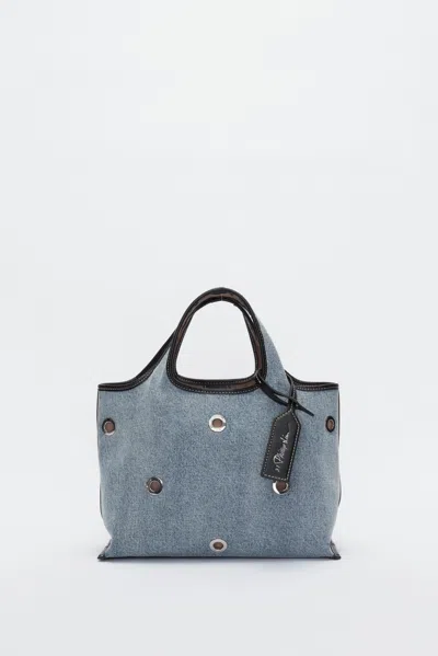 3.1 Phillip Lim Denim Mini Market Tote With Grommets