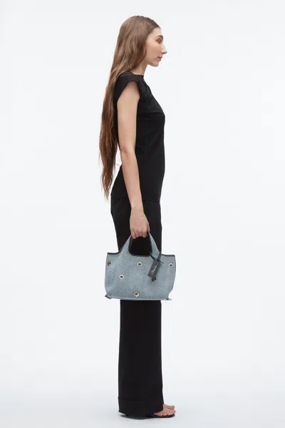 3.1 Phillip Lim Denim Mini Market Tote With Grommets