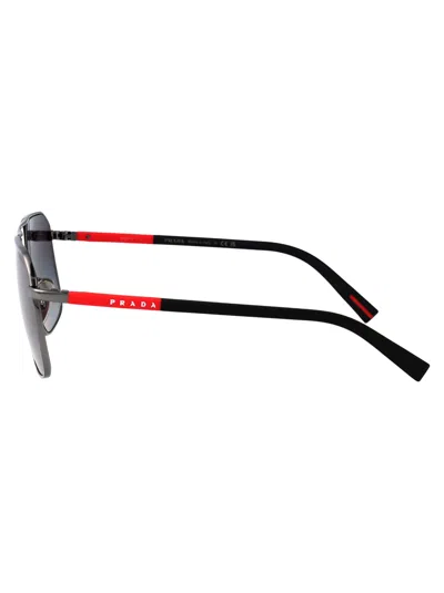 Prada Linea Rossa Man Sunglass Ps A50s In Brown