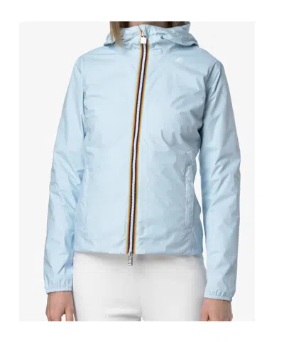 K-way Reversible Hooded Zip-up Jacket In Blue