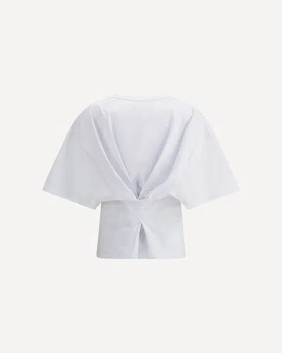 Darkpark Doyle T-shirt With Draping In White