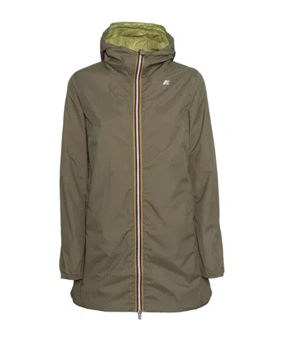 K-way Sophie Plus.2 Reversible Jacket In Brown