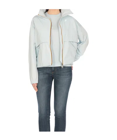 K-way K Way Aubette Memory Touch Blue Baby Jacket In Blue