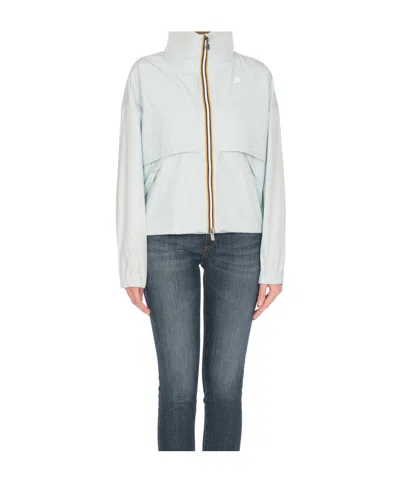 K-way K Way Aubette Memory Touch Blue Baby Jacket In Blue