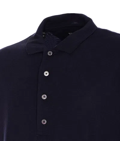Tom Ford Polo Shirt With Button Placket And Collar In Black