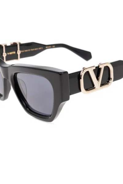 Valentino Eyewear Cat-eye Sunglasses In Black