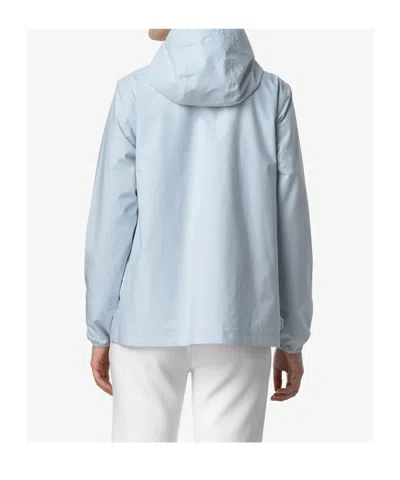 K-way Celeste Mid Jacket With Technical Fabric In Blue