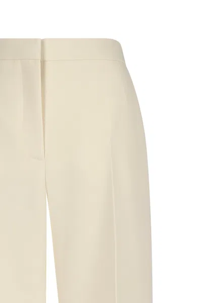 Givenchy White Linen Wide Leg Pant In White