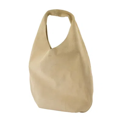 Apc A.p.c. Le Neige Shoulder Bag - Leather - Neutral In Neutral