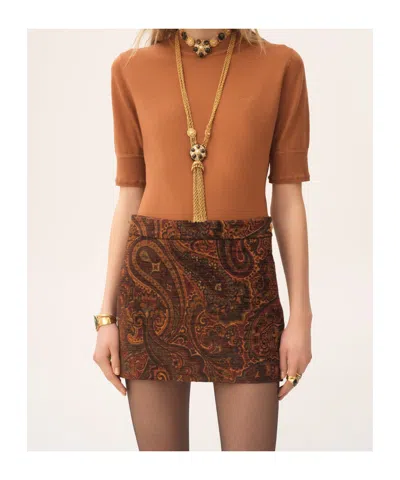 Chloé Mini Skirt With Jacquard Pattern