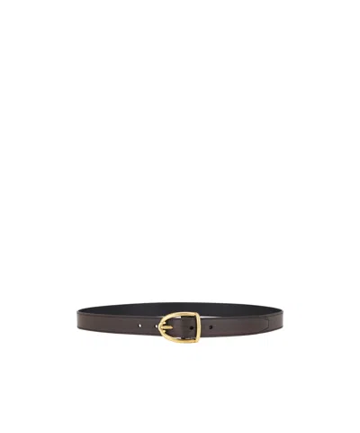 Tom Ford 23mm Angled Buckle Belt In Brown