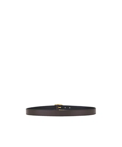 Tom Ford 23mm Angled Buckle Belt In Brown