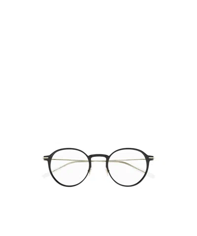 Montblanc Eyewear Round Frame Glasses In Black