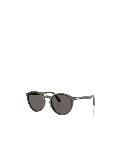 Persol Round Frame Sunglasses In Brown