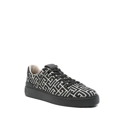 Balmain Black Low Top Sneakers
