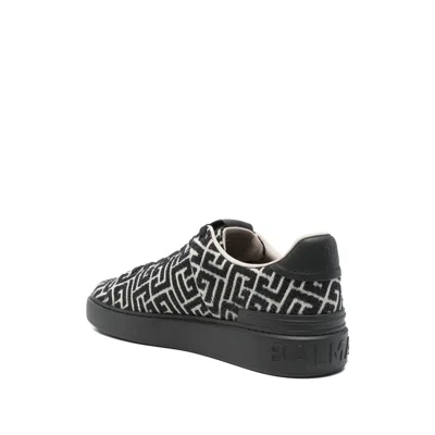 Balmain Black Low Top Sneakers