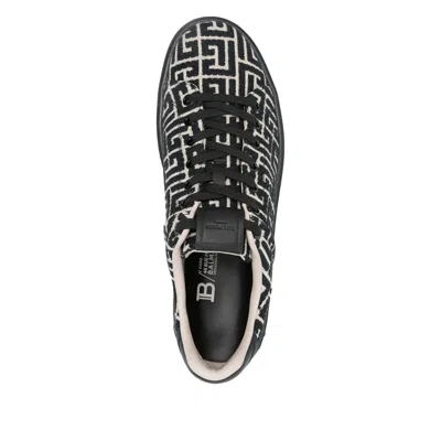 Balmain Black Low Top Sneakers
