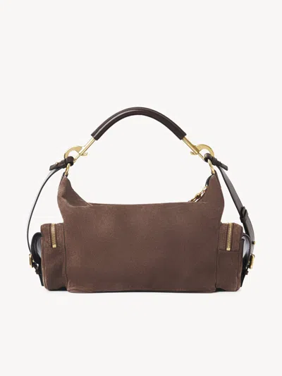 Chloé Camera Bag In Suede Leather In Brown