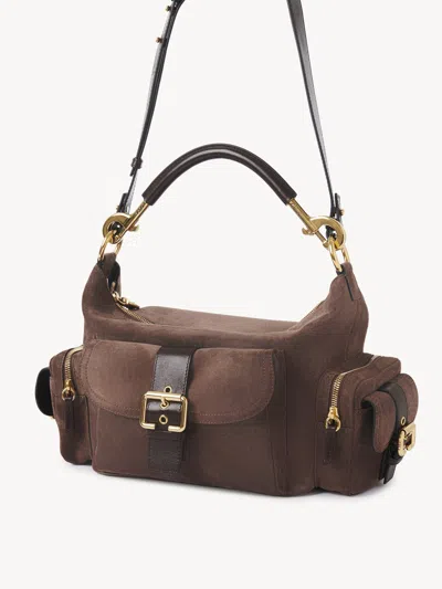 Chloé Camera Bag In Suede Leather In Brown