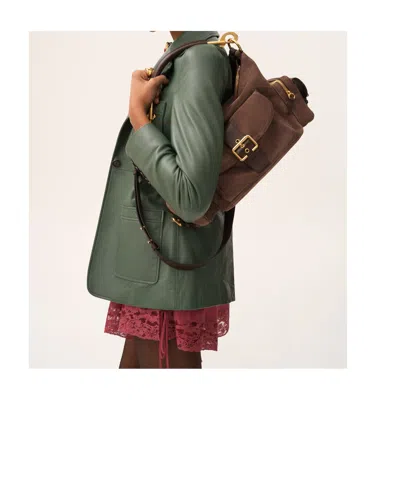 Chloé Camera Bag In Suede Leather In Brown