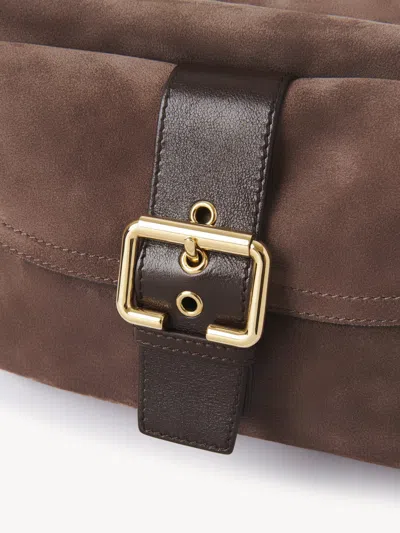 Chloé Camera Bag In Suede Leather In Brown