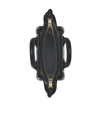 Alexander Mcqueen Mini Leather Birdee Cross-body Bag In Black